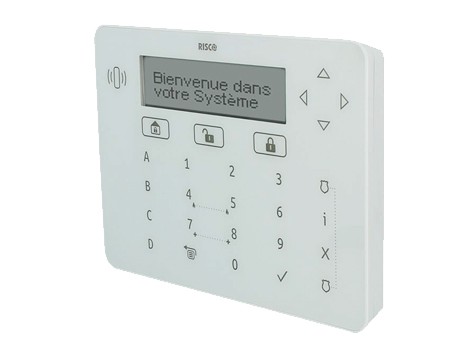 Teclado Touch Elegant Blanco RPKELPWT000B Risco